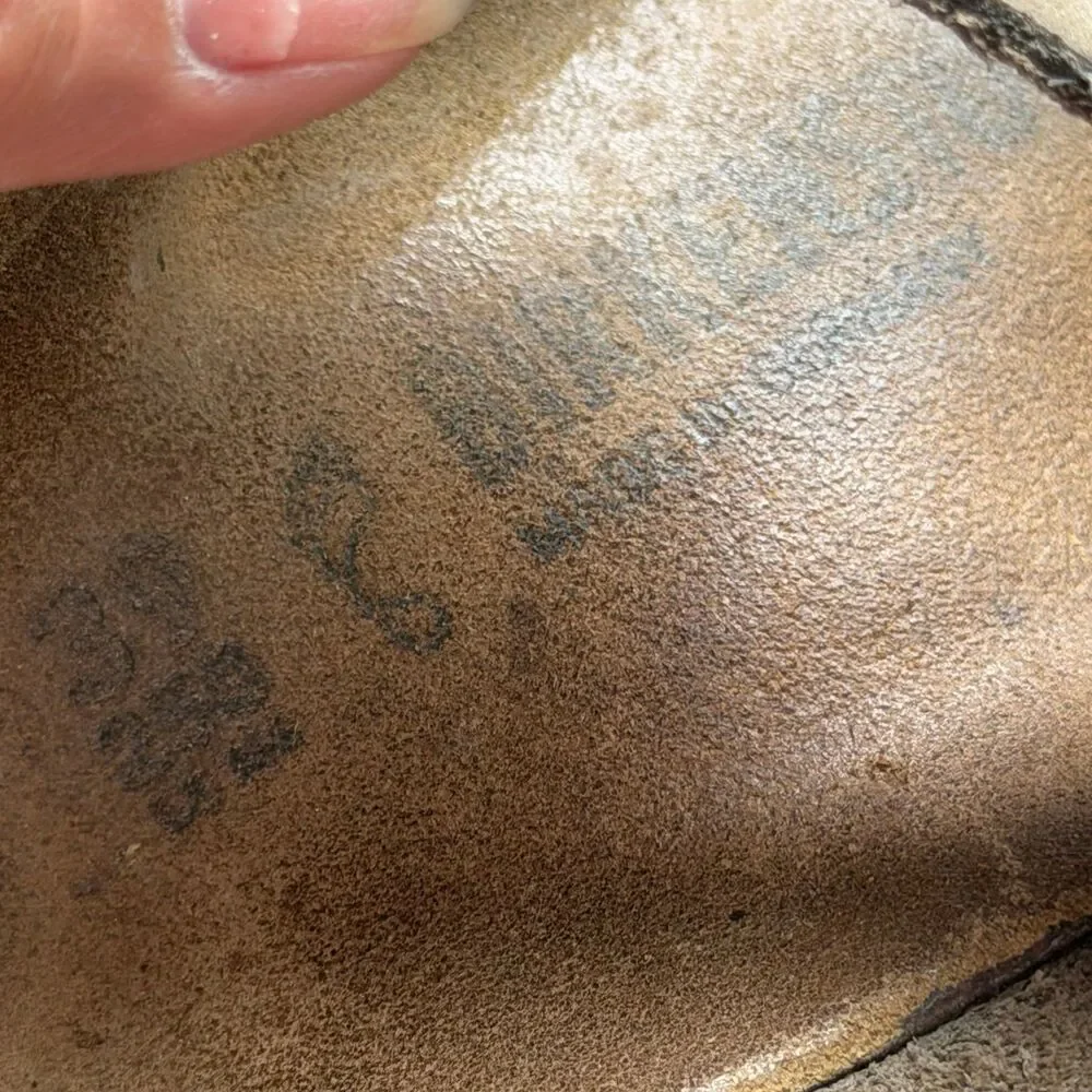 Birkenstock Gizeh Natural Leather Big Buckle Womens Sandals 39 Regular Width - Picture 8 of 9